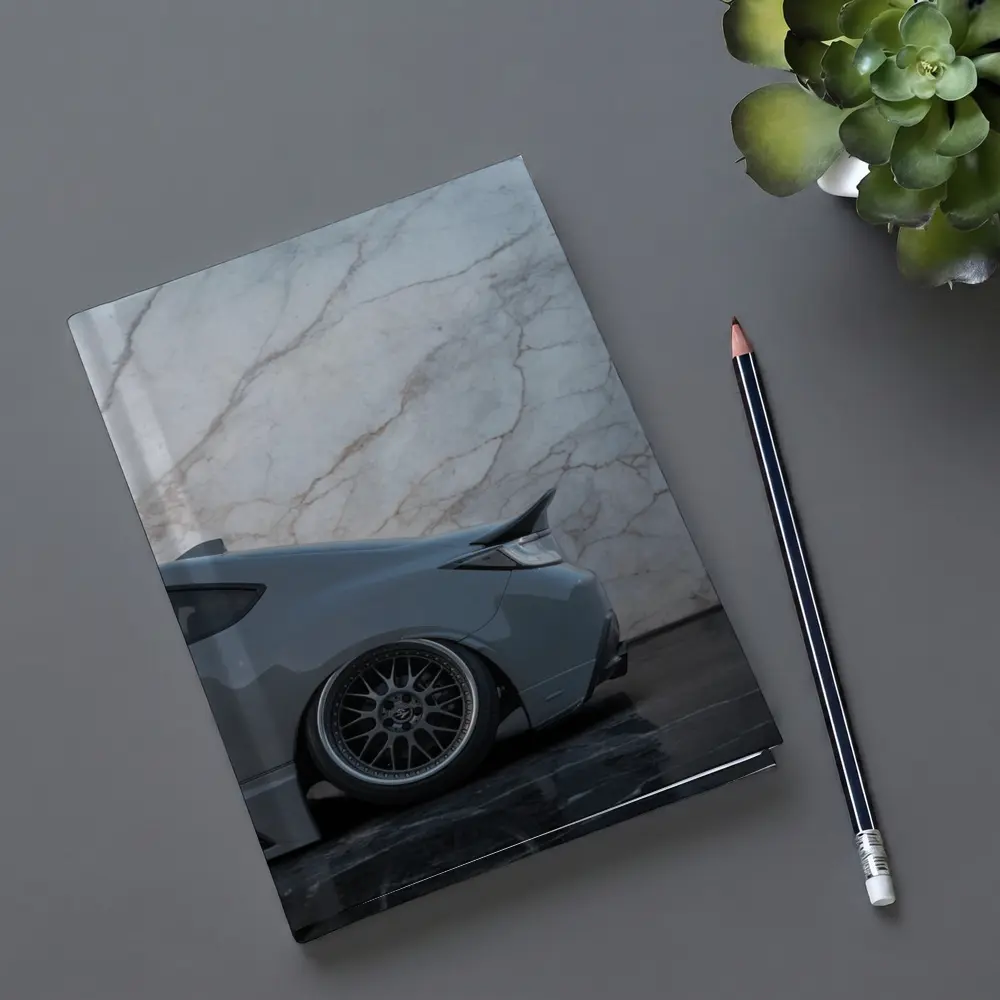 Subaru BRZ Gray Stance Marble Background – Notebooks