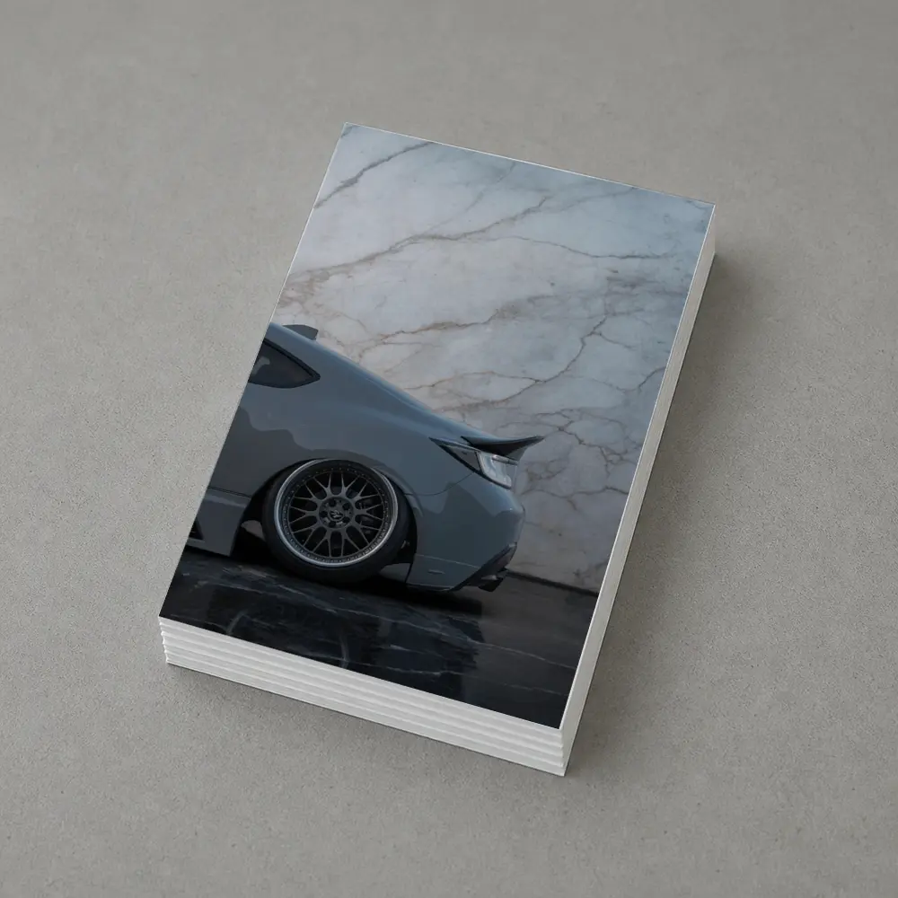 Subaru BRZ Gray Stance Marble Background – Postcards