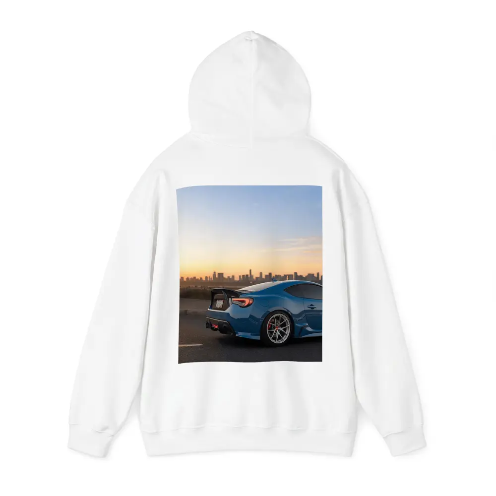 Subaru BRZ Blue Coupe City Sunset – Hoodies