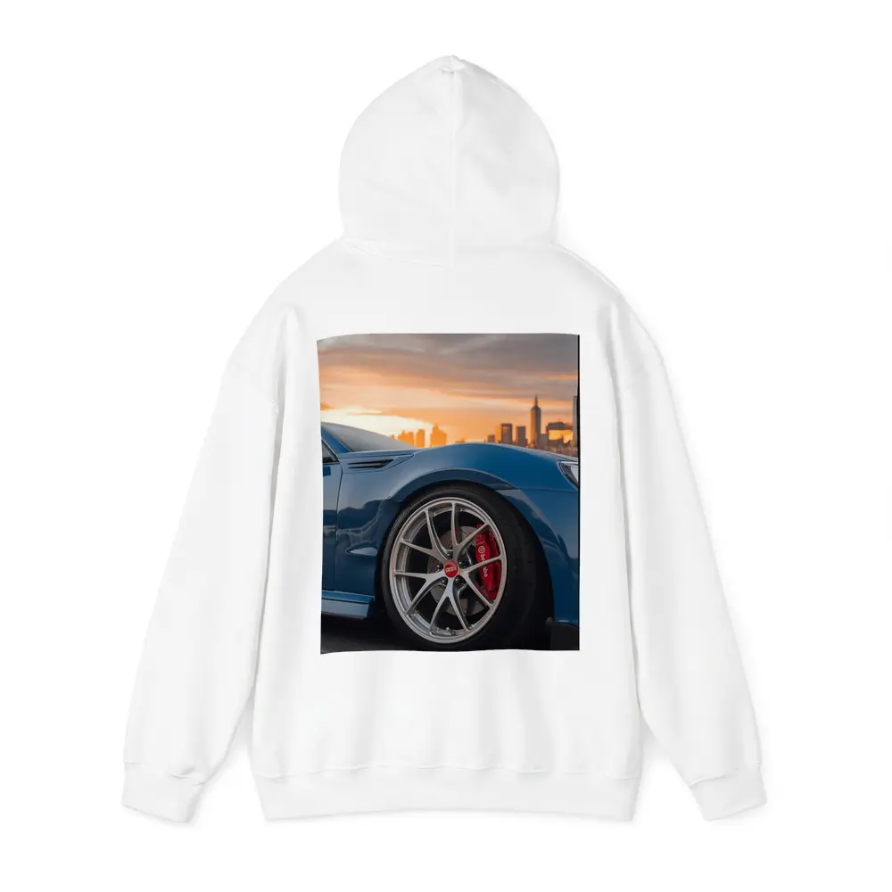 Subaru BRZ Blue City Sunset Skyline – Hoodies