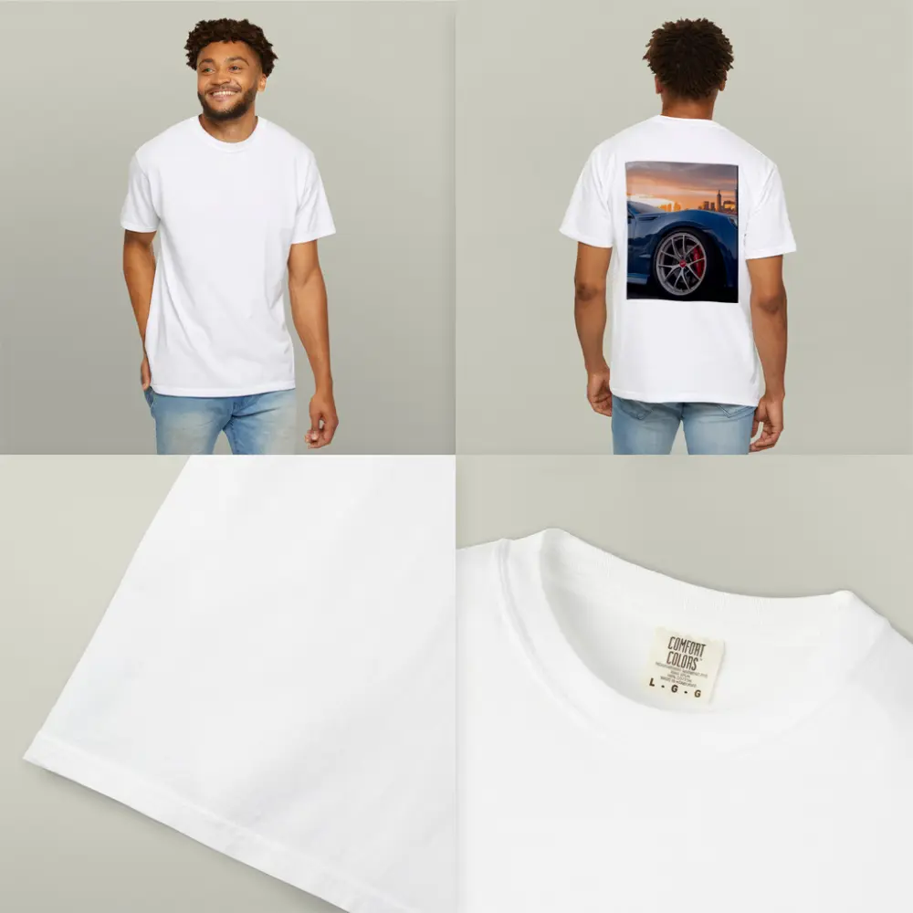 Subaru BRZ Blue City Sunset Skyline – T-Shirts