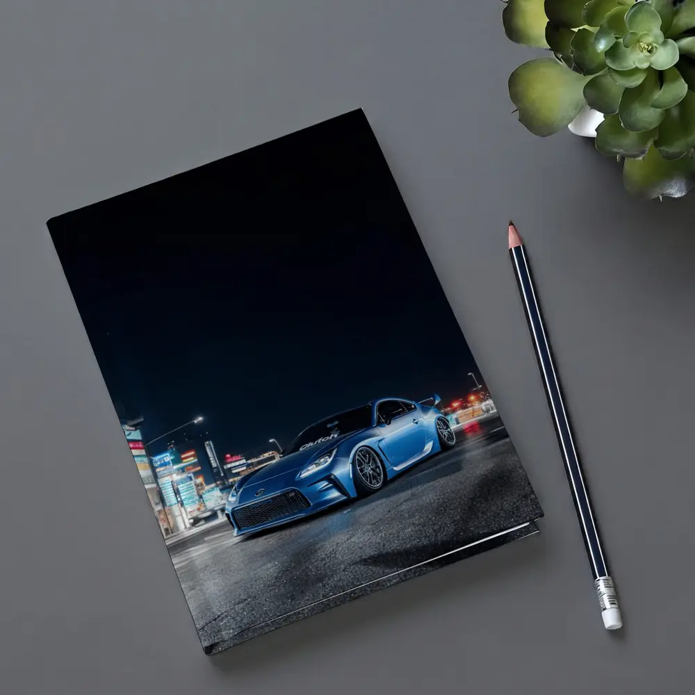 Toyota GT86 Blue Night City Street – Notebooks