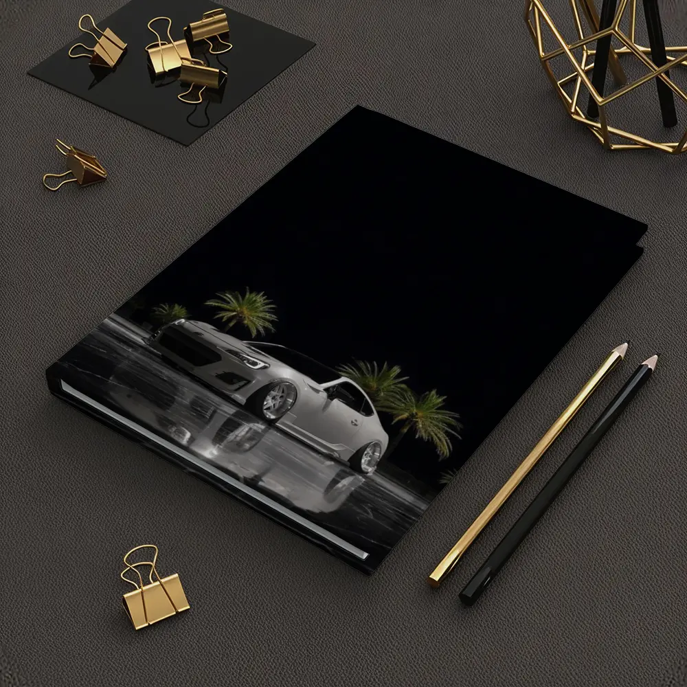 Subaru BRZ Slammed Night Palm Trees – Notebooks