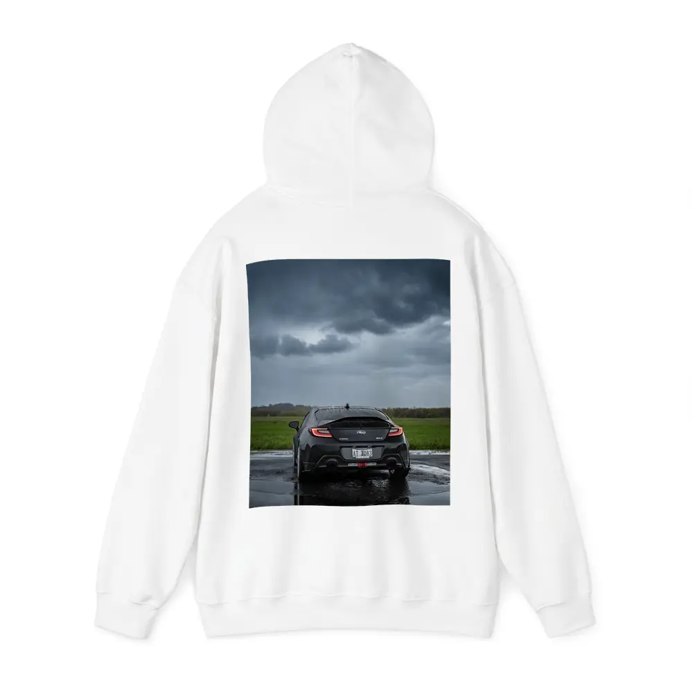 Subaru BRZ Black Wet Road Stormy Sky – Hoodies