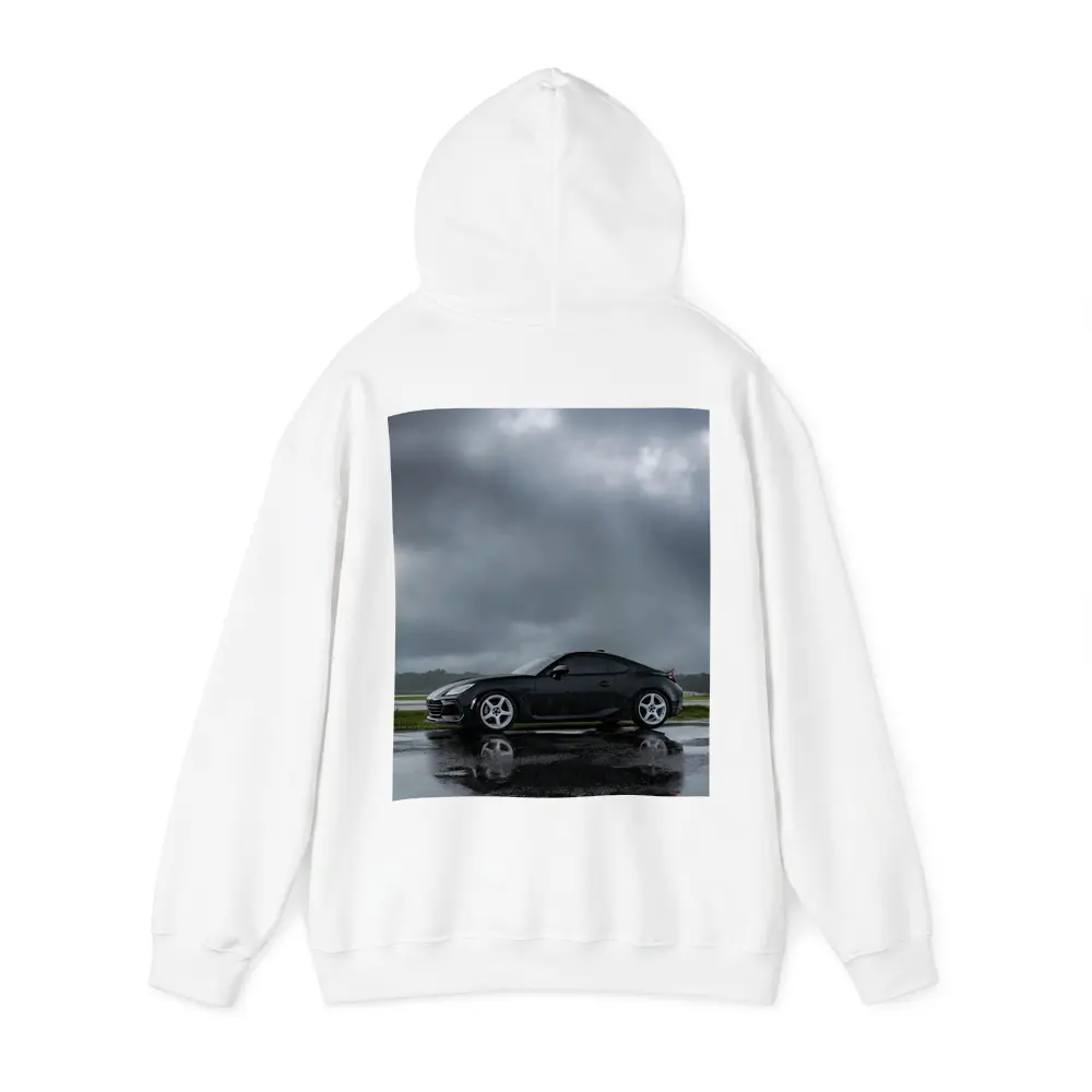 Subaru BRZ Black Wet Tarmac Stormy Sky – Hoodies