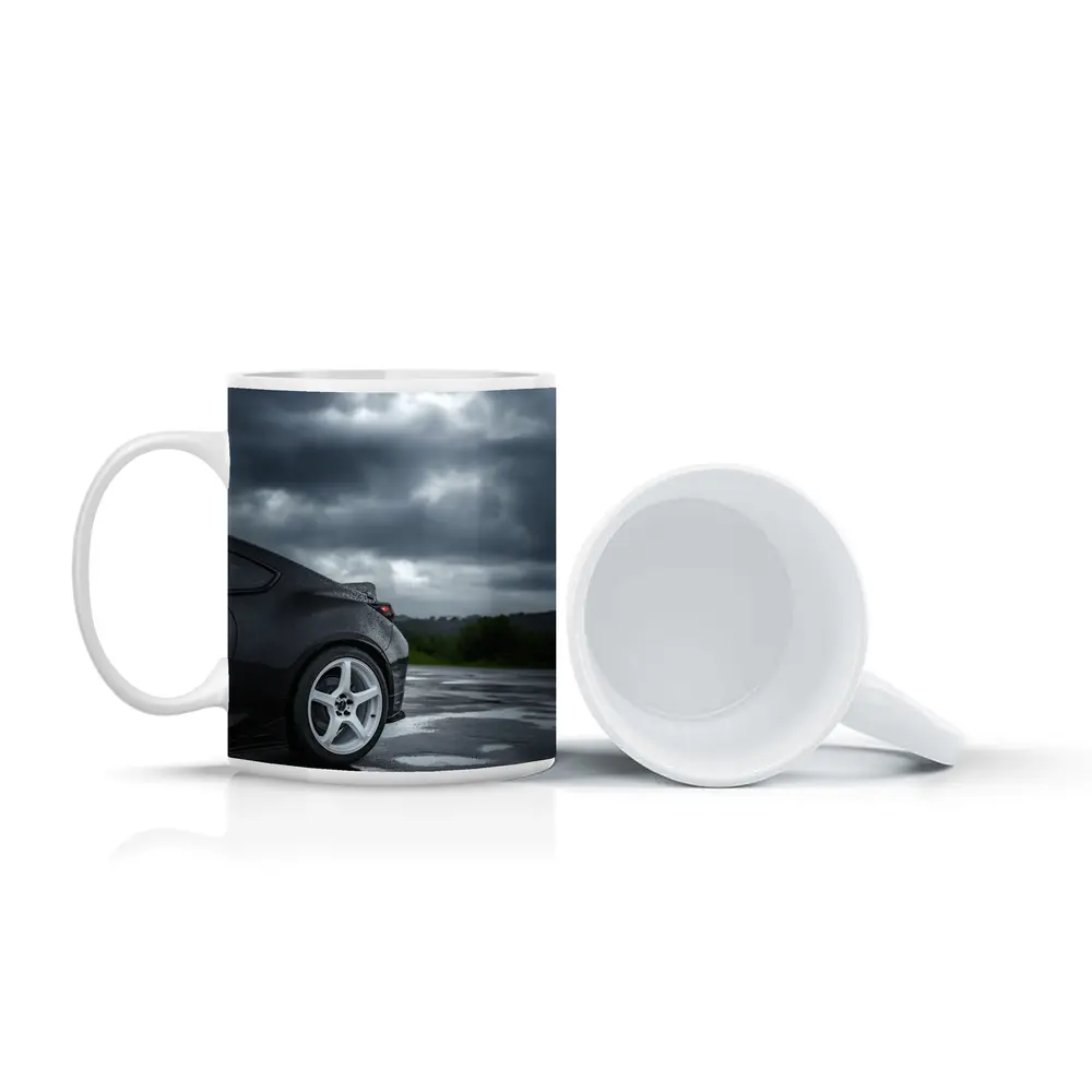 Subaru BRZ Black Wet Rainy Day – Mugs
