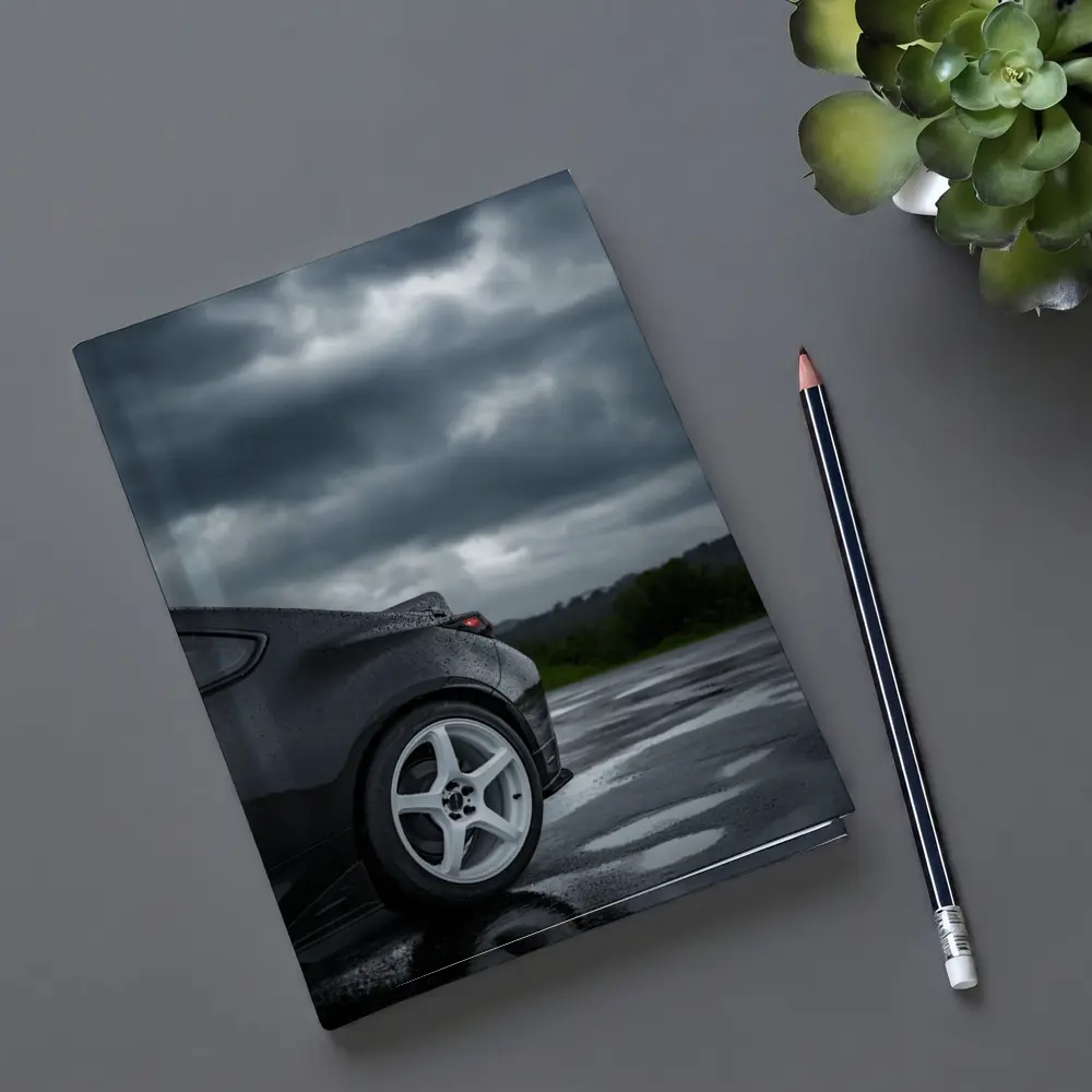 Subaru BRZ Black Wet Rainy Day – Notebooks