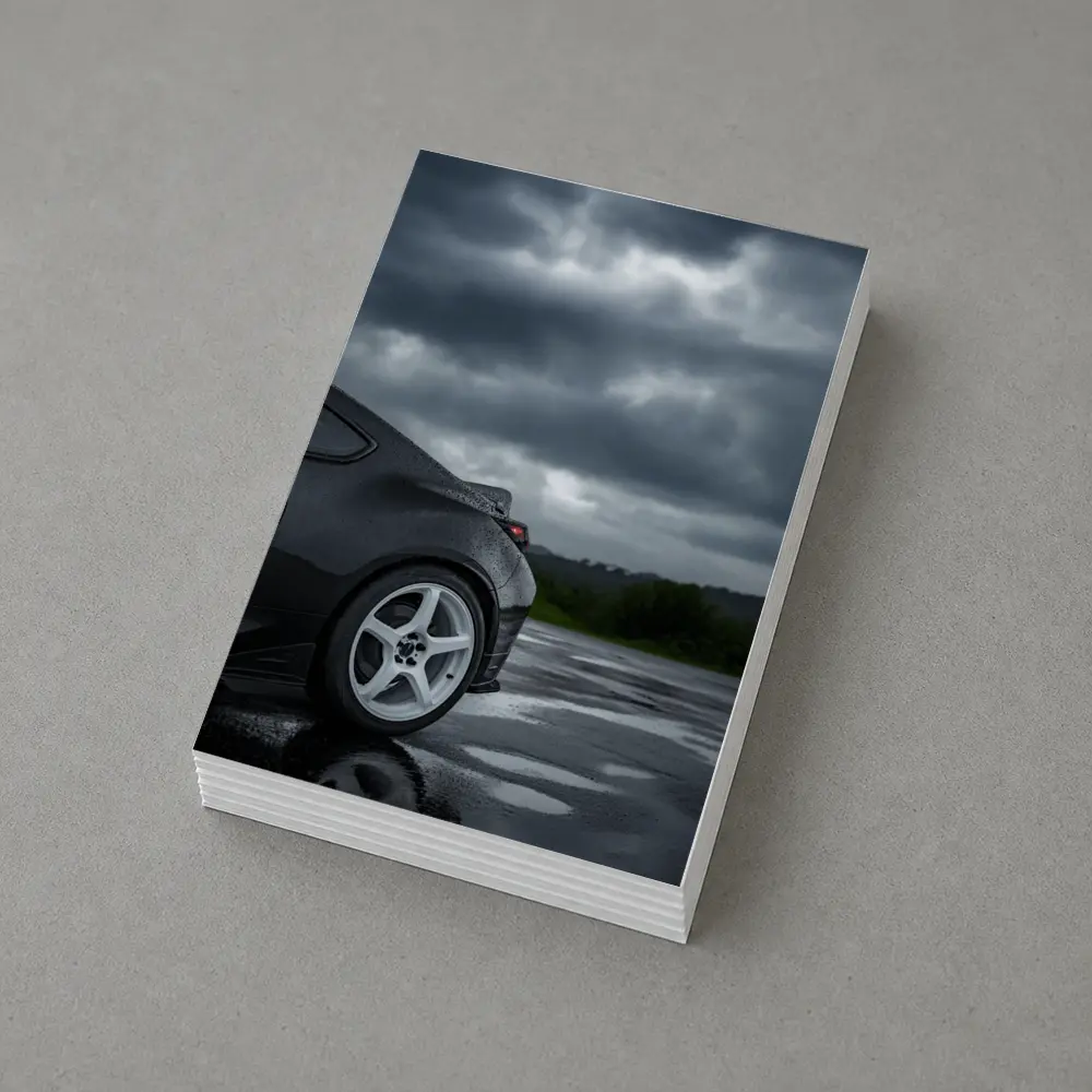 Subaru BRZ Black Wet Rainy Day – Postcards
