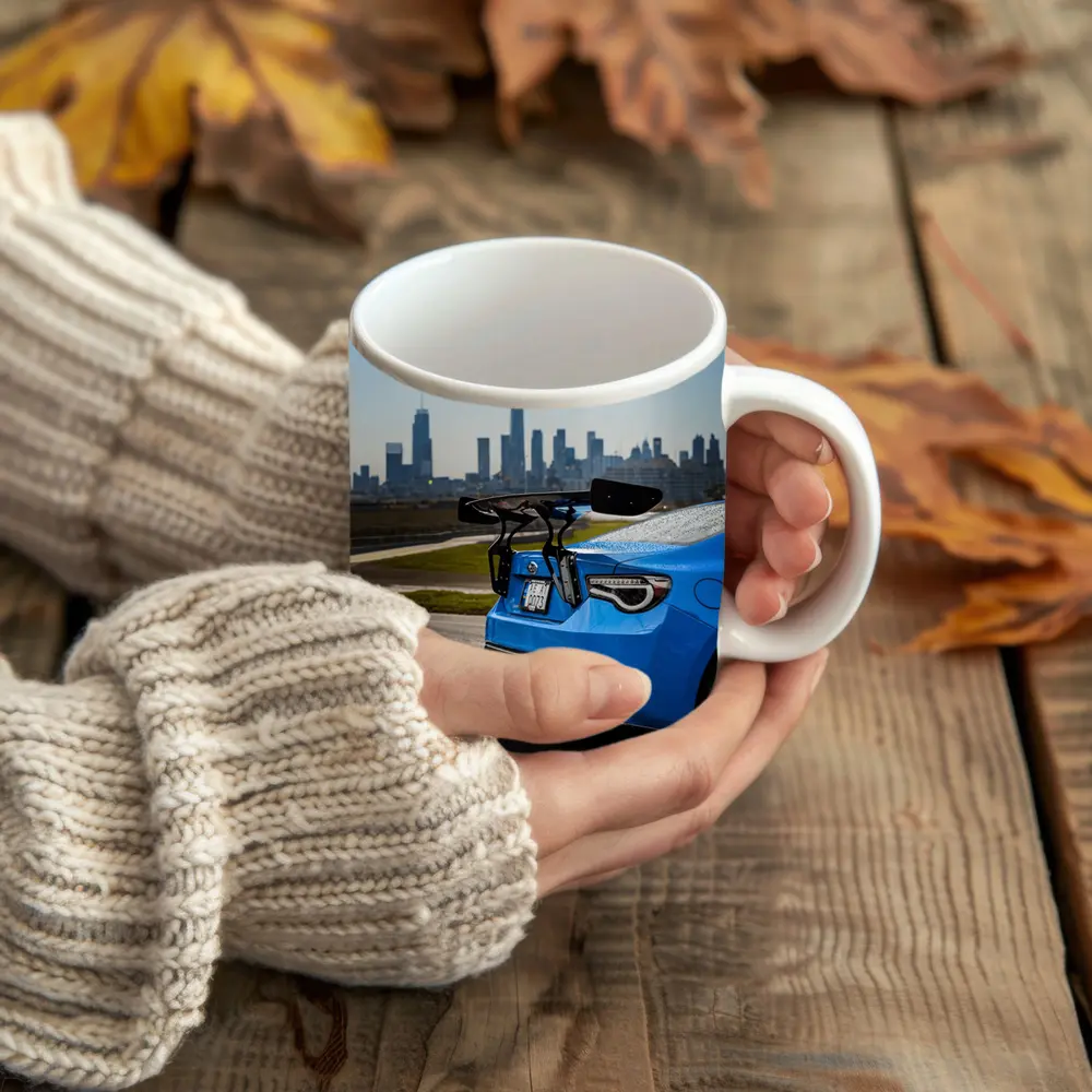 Subaru BRZ Blue City Skyline Track – Mugs