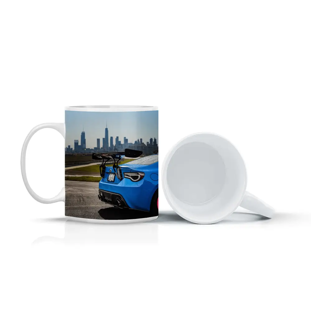 Subaru BRZ Blue City Skyline Track – Mugs