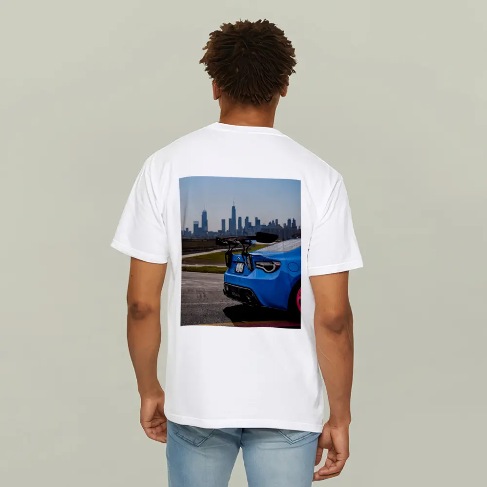 Subaru BRZ Blue City Skyline Track – T-Shirts