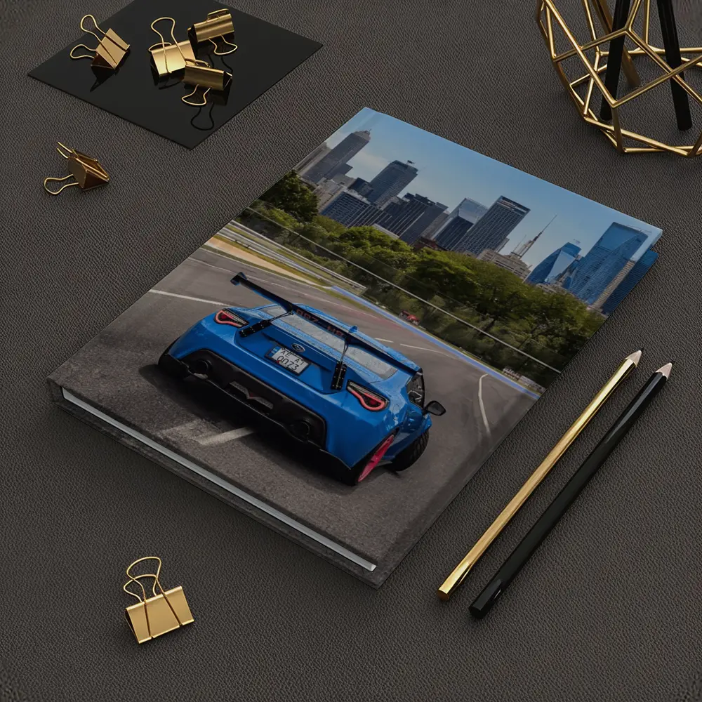 Blue Subaru BRZ on City Track – Notebooks