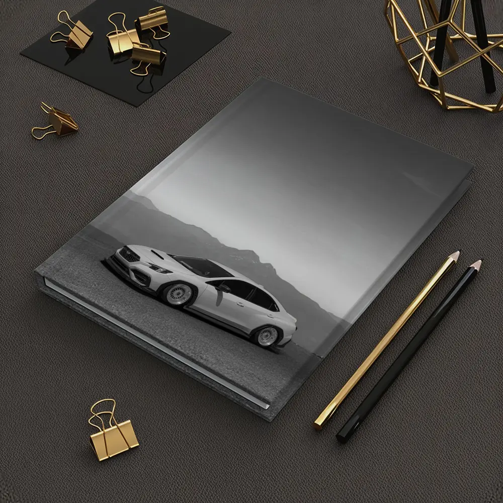 Subaru WRX Black White Mountain Backdrop – Notebooks