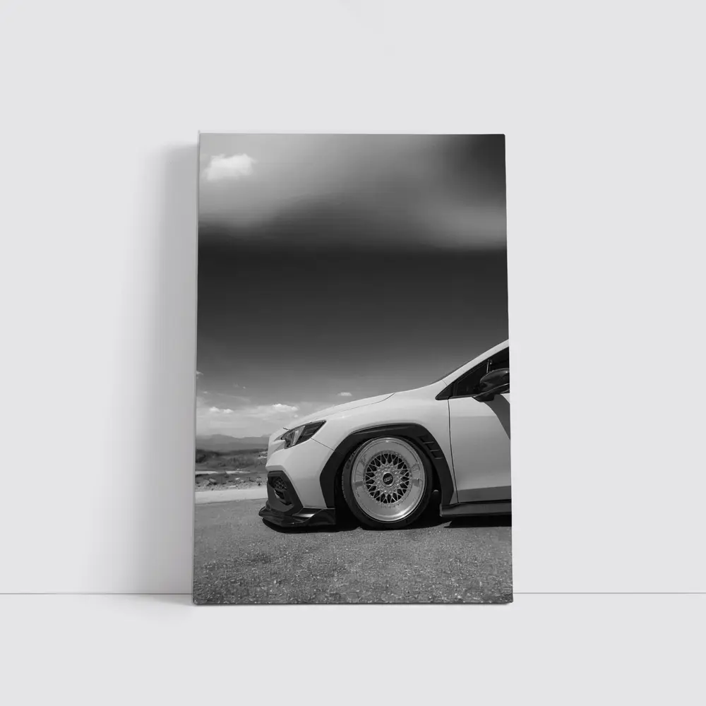 Subaru BRZ Stance Black White Sky – Wall Art