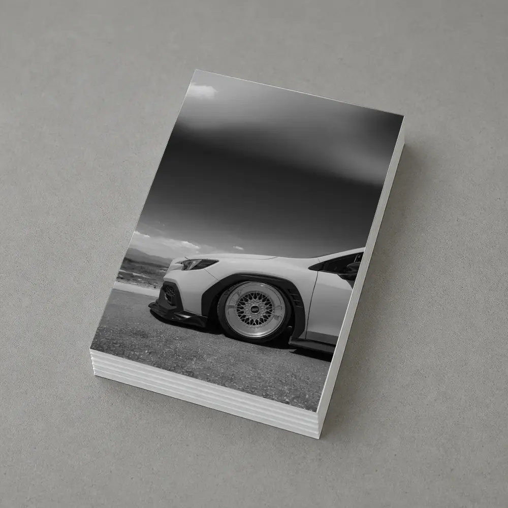 Subaru BRZ Stance Black White Sky – Postcards