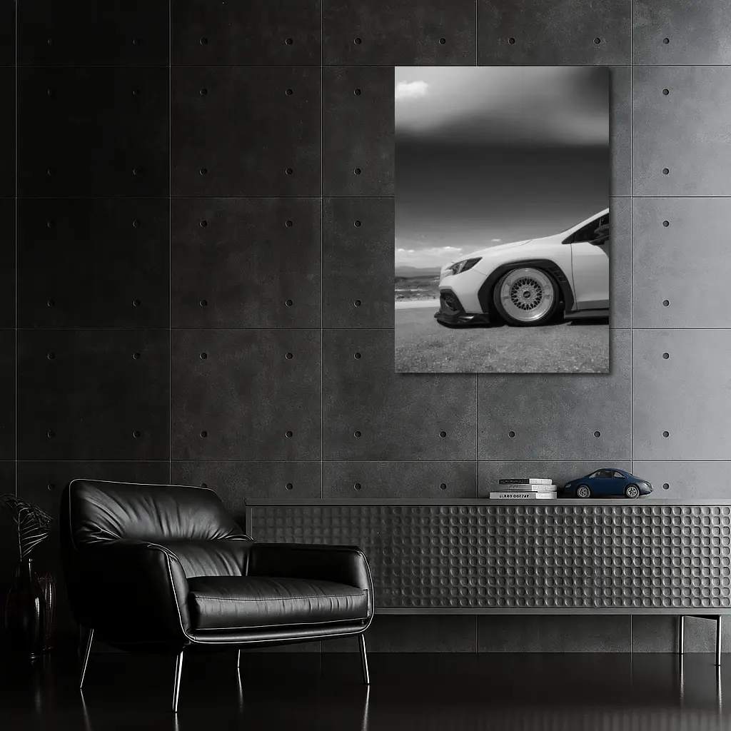 Subaru BRZ Stance Black White Sky – Wall Art