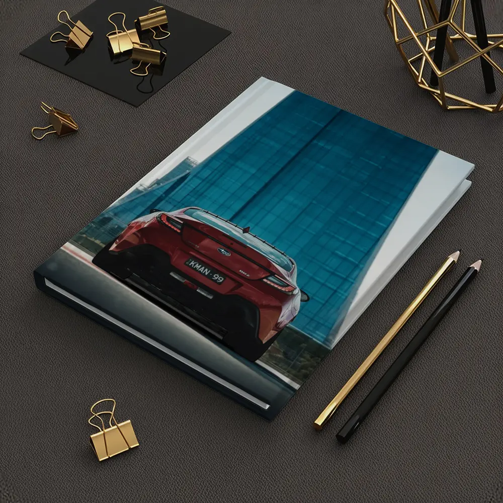 Subaru BRZ Red Rear Glass Building – Notebooks