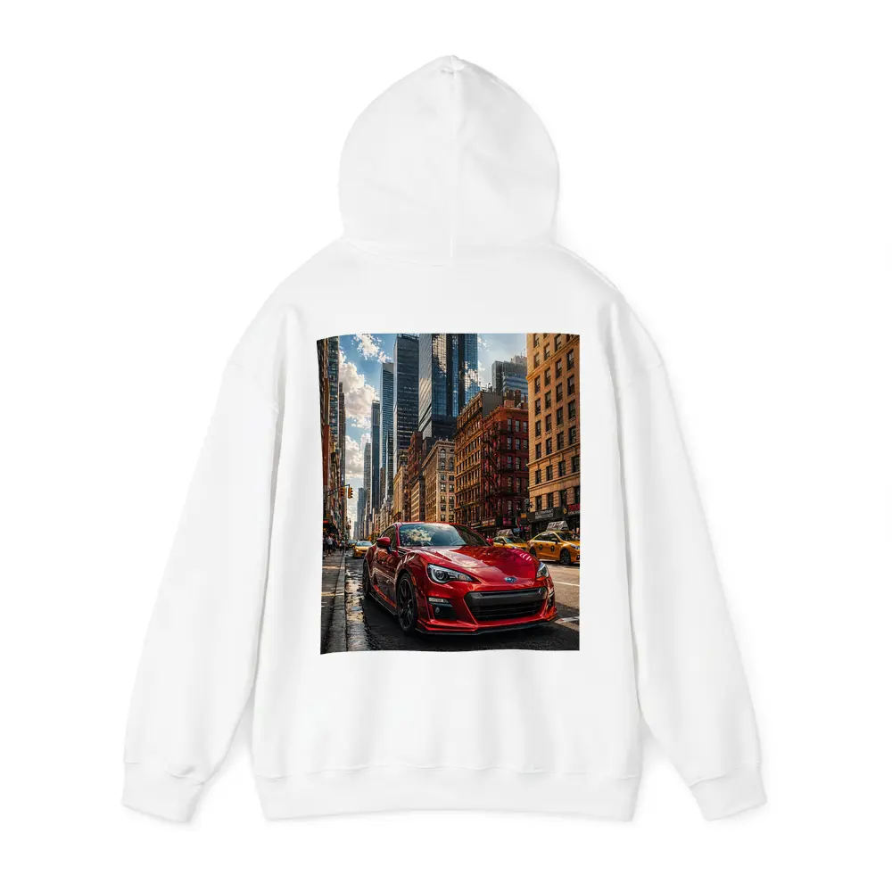 Subaru BRZ Red Sports Car New York City – Hoodies