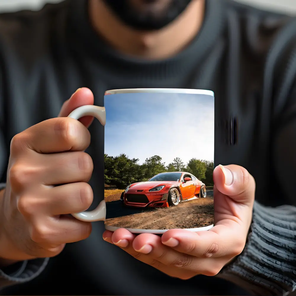 Red Subaru BRZ Wide Body Dirt Road – Mugs