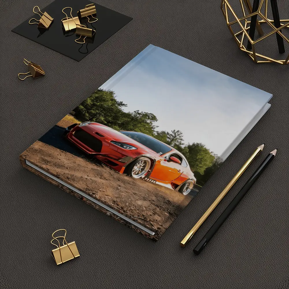 Red Subaru BRZ Wide Body Dirt Road – Notebooks
