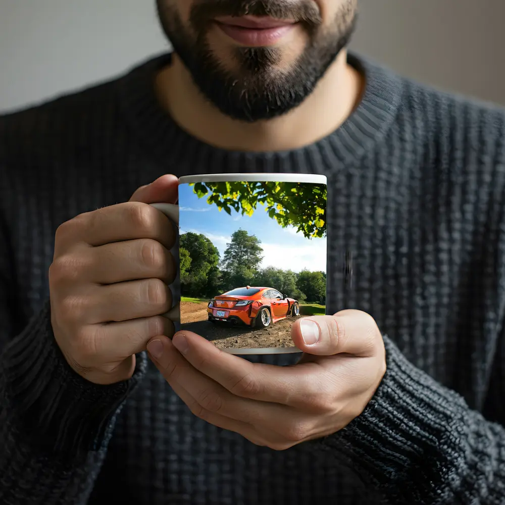 Subaru BRZ Orange Stance Build Dirt Road – Mugs