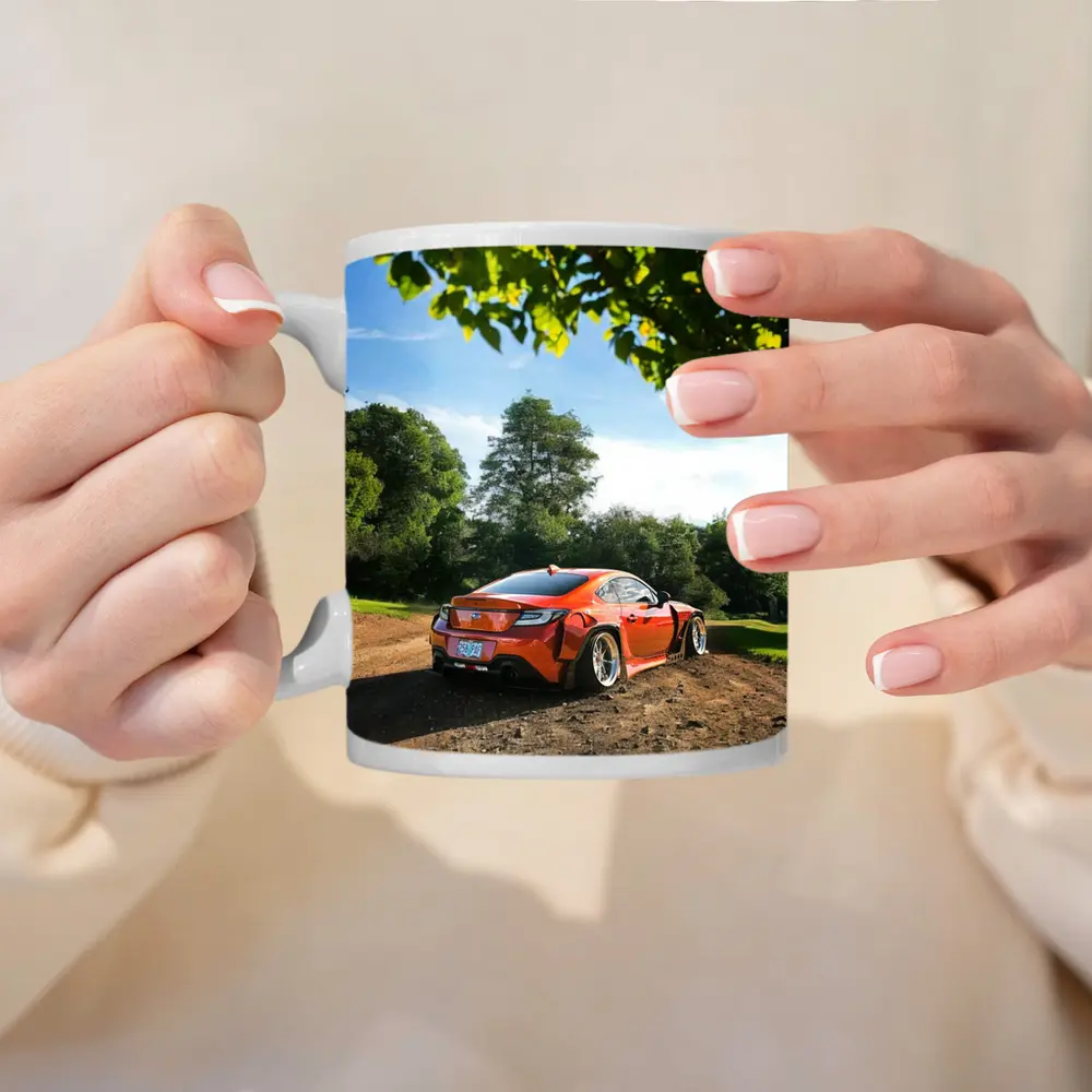 Subaru BRZ Orange Stance Build Dirt Road – Mugs