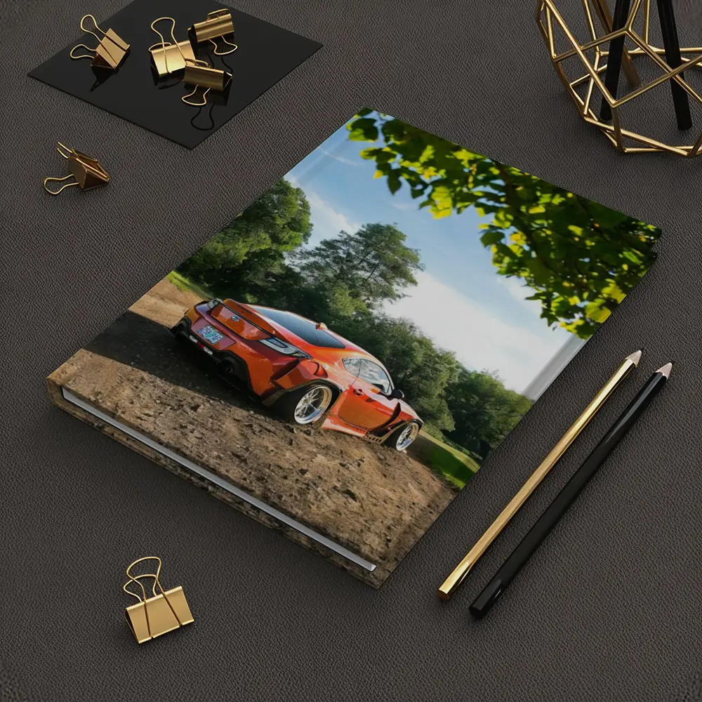 Subaru BRZ Orange Stance Build Dirt Road – Notebooks