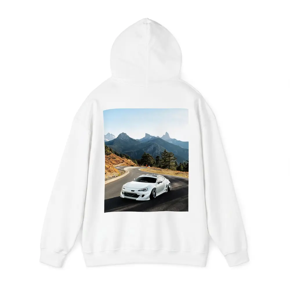 Toyota GT86 White Widebody Mountain Road – Hoodies