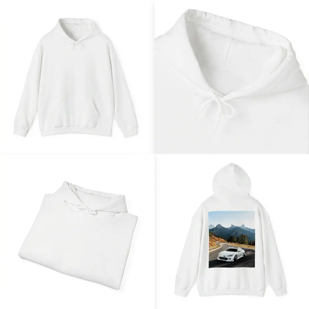 Toyota GT86 White Widebody Mountain Road – Hoodies