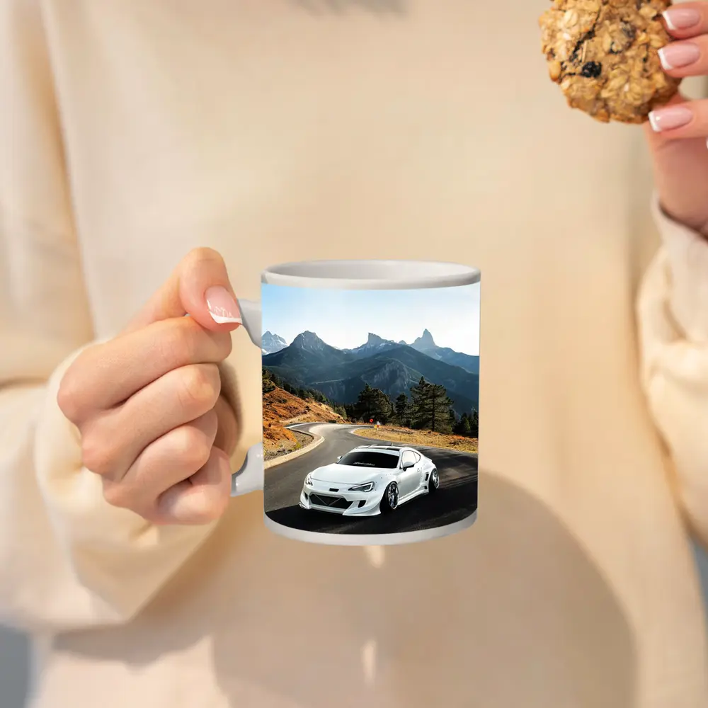 Toyota GT86 White Widebody Mountain Road – Mugs