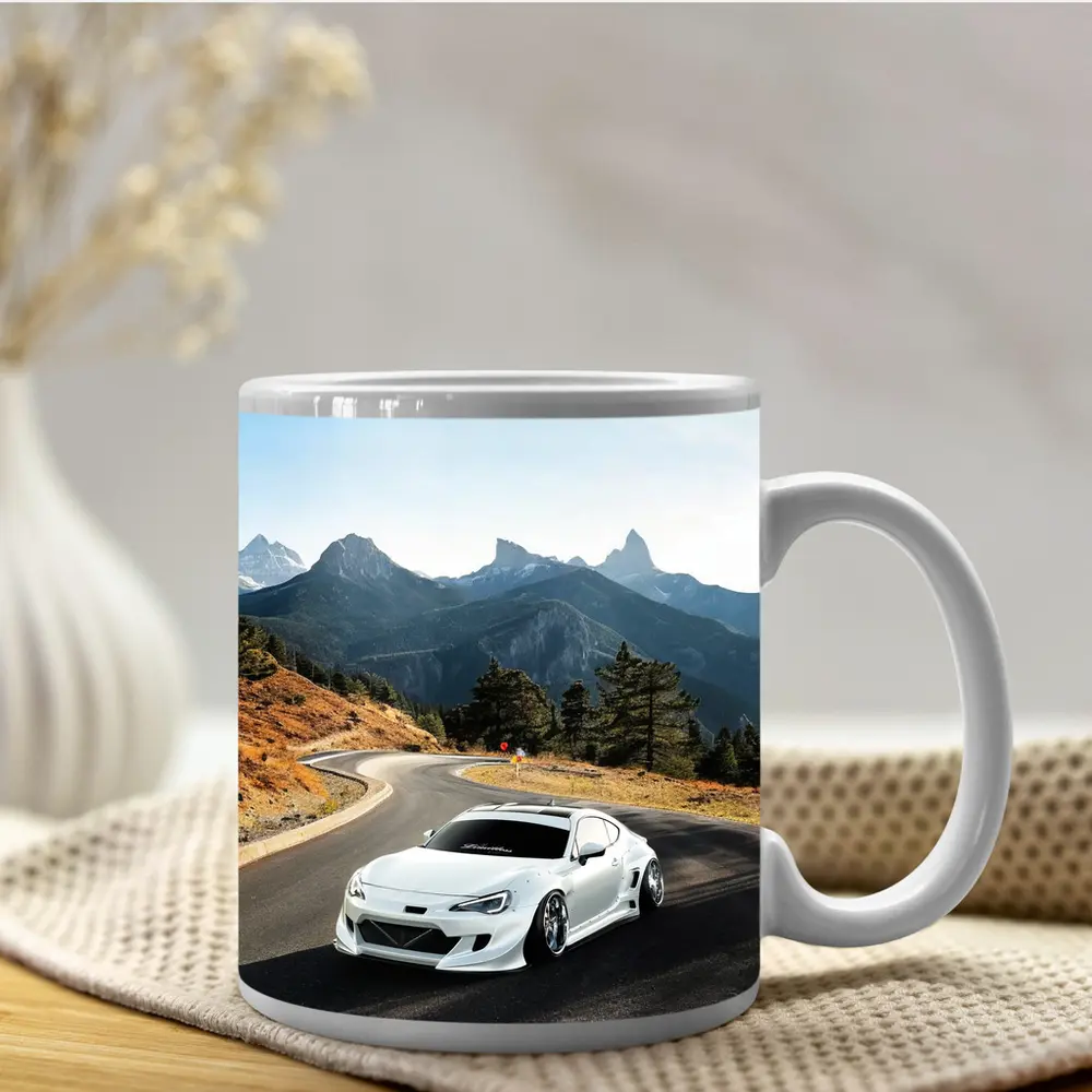Toyota GT86 White Widebody Mountain Road – Mugs
