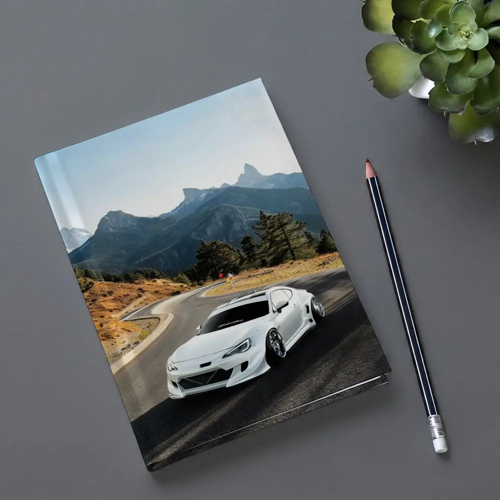Toyota GT86 White Widebody Mountain Road – Notebooks