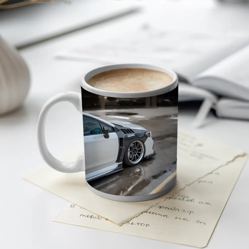 Subaru BRZ Wide Body Wet Parking Lot – Mugs