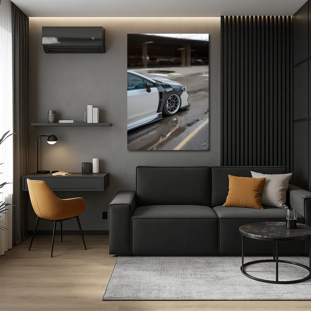 Subaru BRZ Wide Body Wet Parking Lot – Wall Art