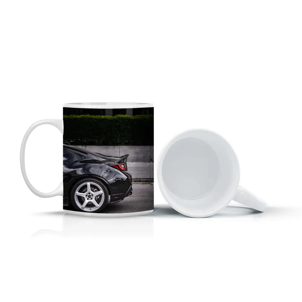 Subaru BRZ Black Coupe Urban Street Setting – Mugs