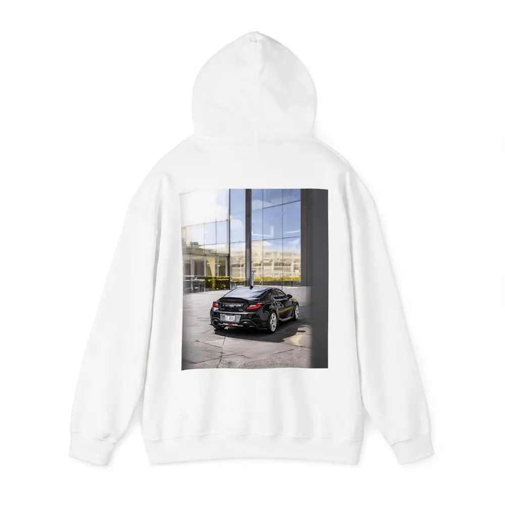 Subaru BRZ Black Coupe Glass Building – Hoodies