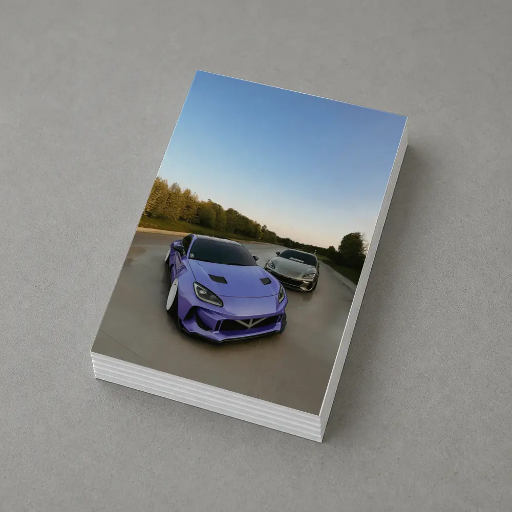 Widebody Subaru BRZ Purple Street Duo – Postcards