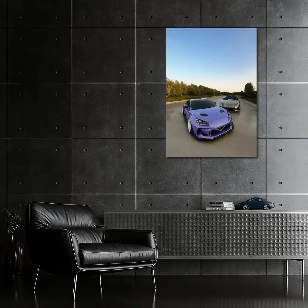 Widebody Subaru BRZ Purple Street Duo – Wall Art