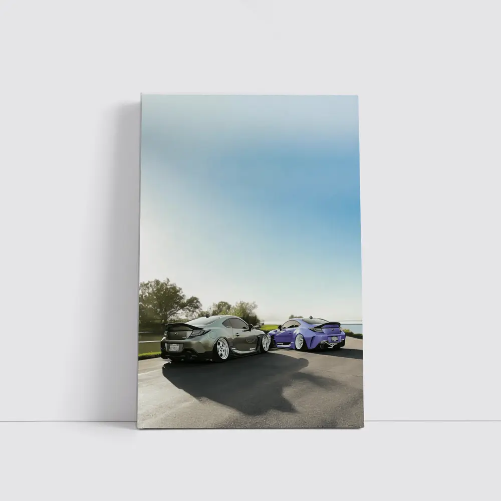 Subaru BRZ Stance Build Coastal Road Shot – Wall Art