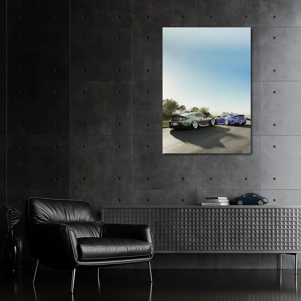 Subaru BRZ Stance Build Coastal Road Shot – Wall Art