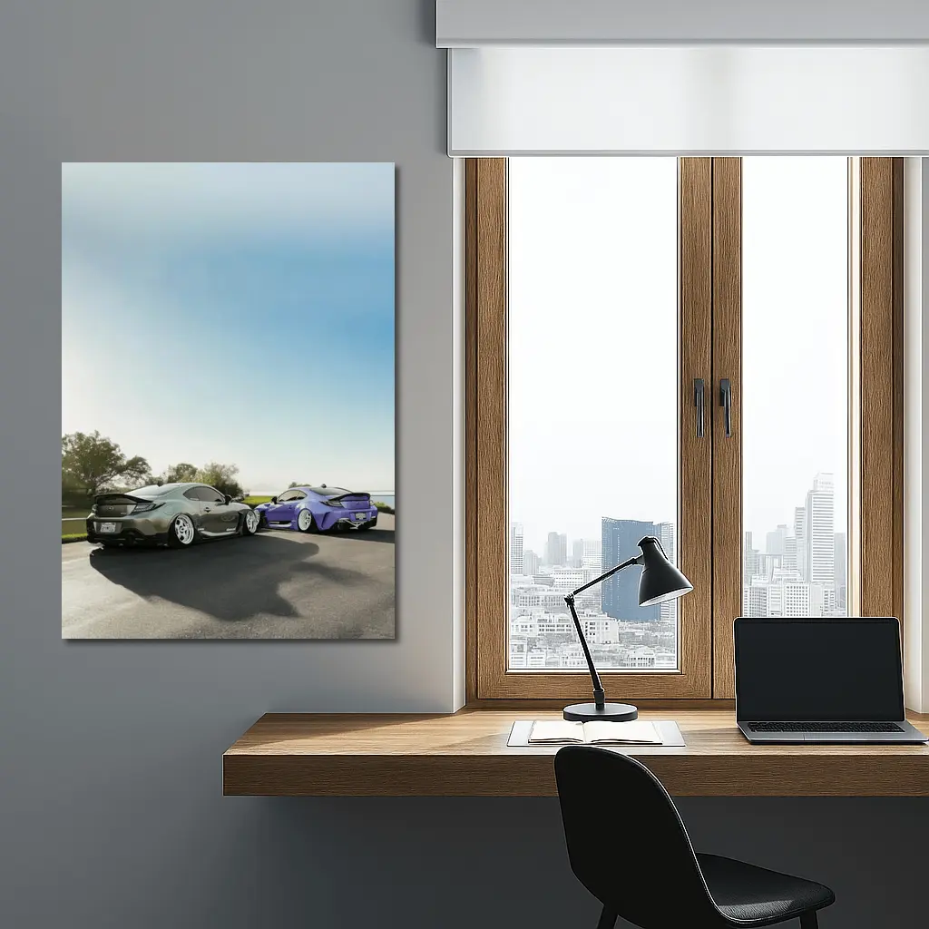 Subaru BRZ Stance Build Coastal Road Shot – Wall Art