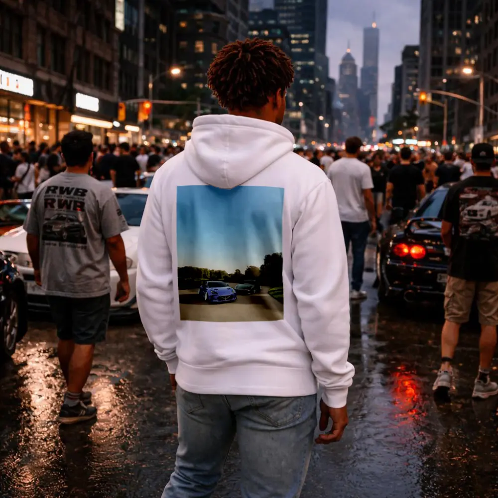 Subaru BRZ Purple Wide Body Stance Outdoors – Hoodies