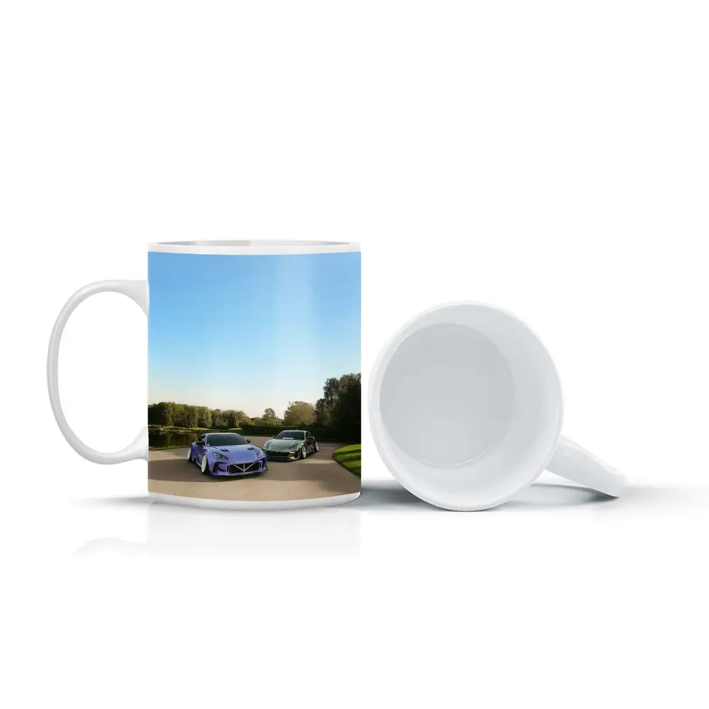 Subaru BRZ Purple Wide Body Stance Outdoors – Mugs