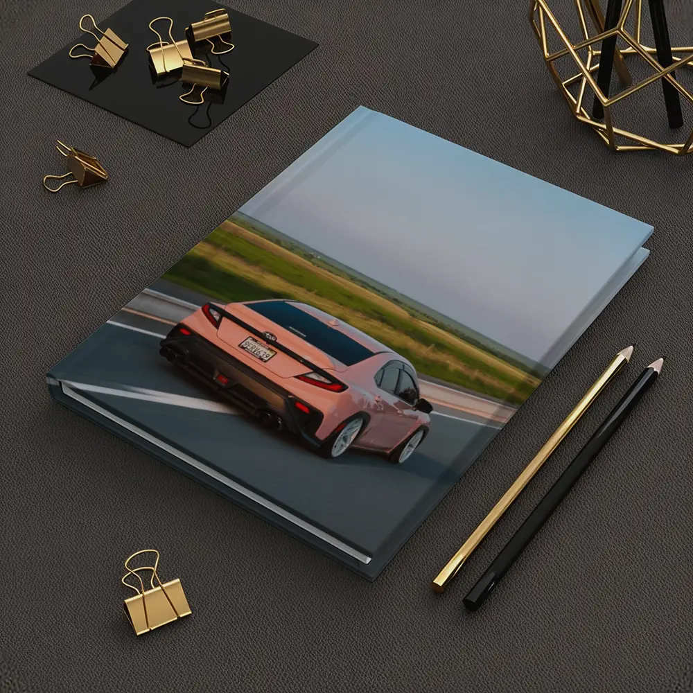Subaru BRZ Pink Driving Open Highway – Notebooks
