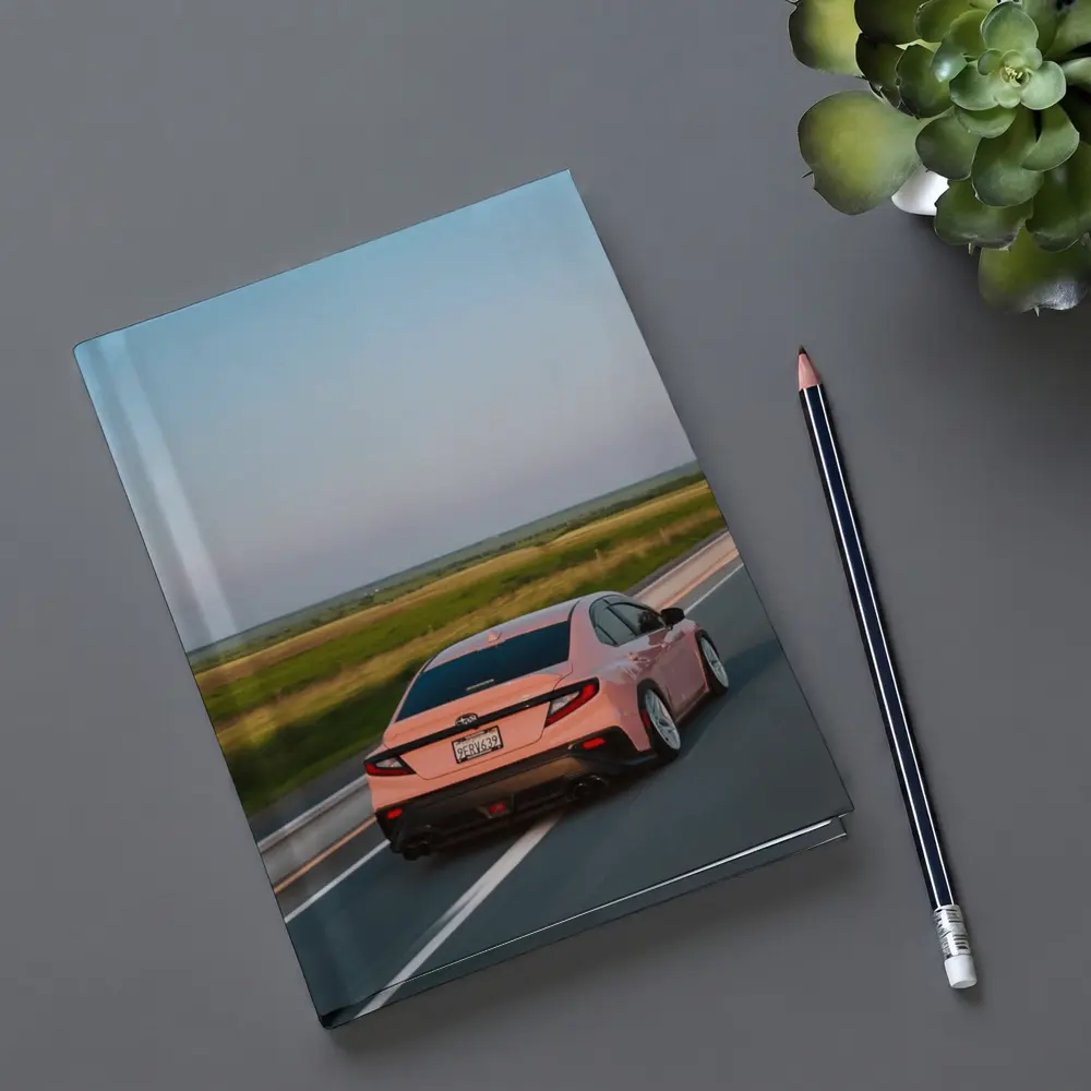 Subaru BRZ Pink Driving Open Highway – Notebooks