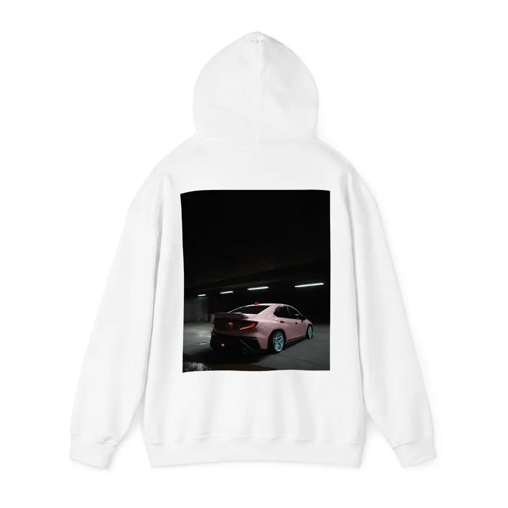 Subaru BRZ Pink Car Underground Parking Night – Hoodies