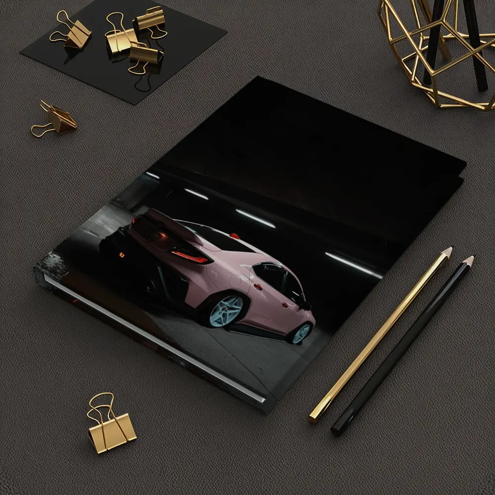 Subaru BRZ Pink Car Underground Parking Night – Notebooks