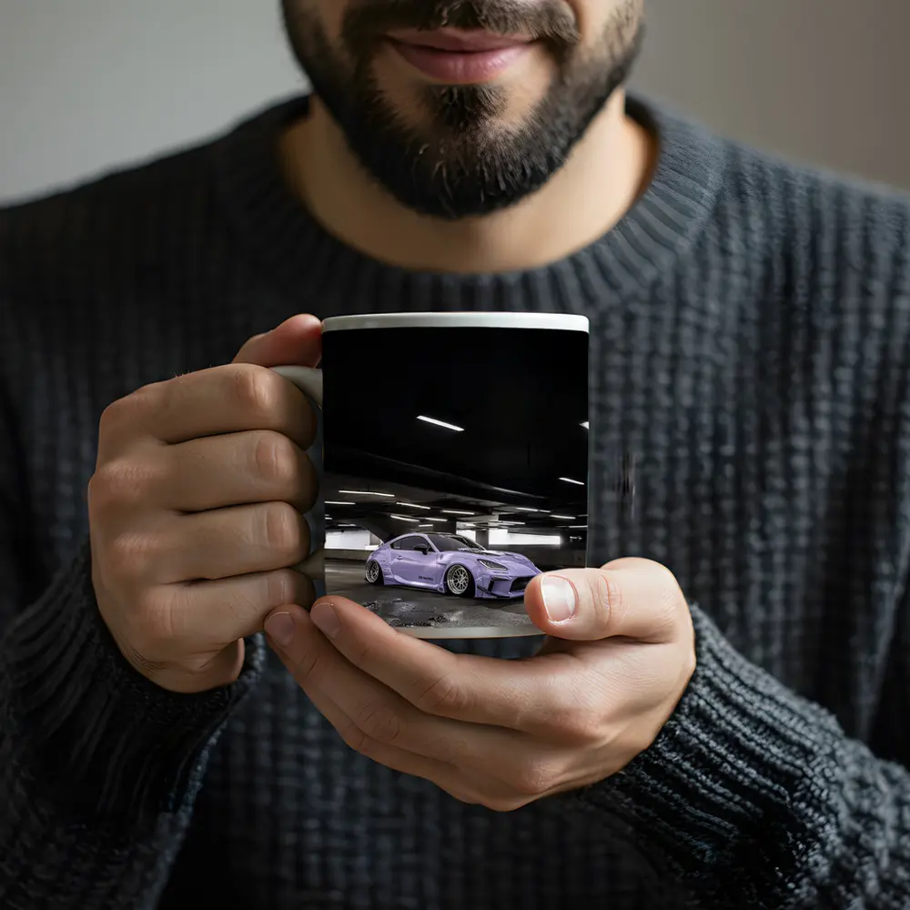 Subaru BRZ Purple Widebody Underground Parking – Mugs