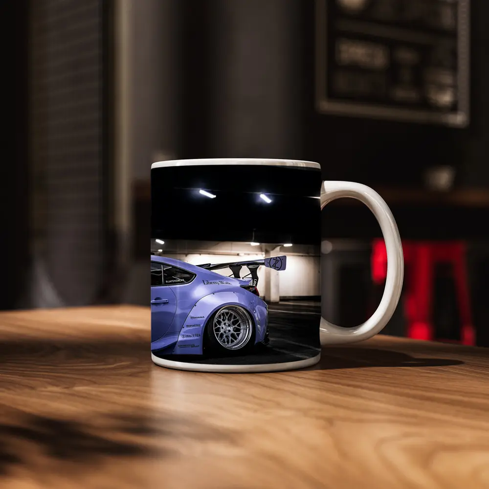 Subaru BRZ Liberty Walk Wide Body Purple – Mugs