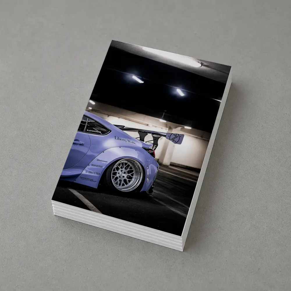 Subaru BRZ Liberty Walk Wide Body Purple – Postcards